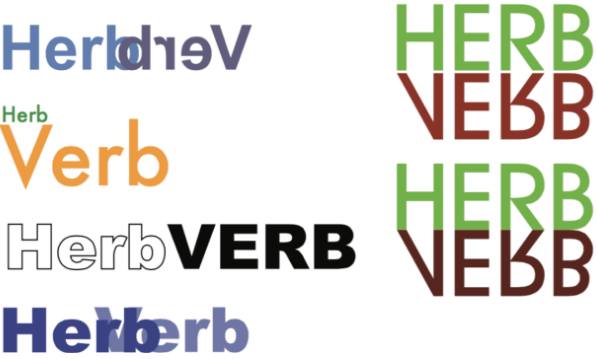 Herb Verb logo design process