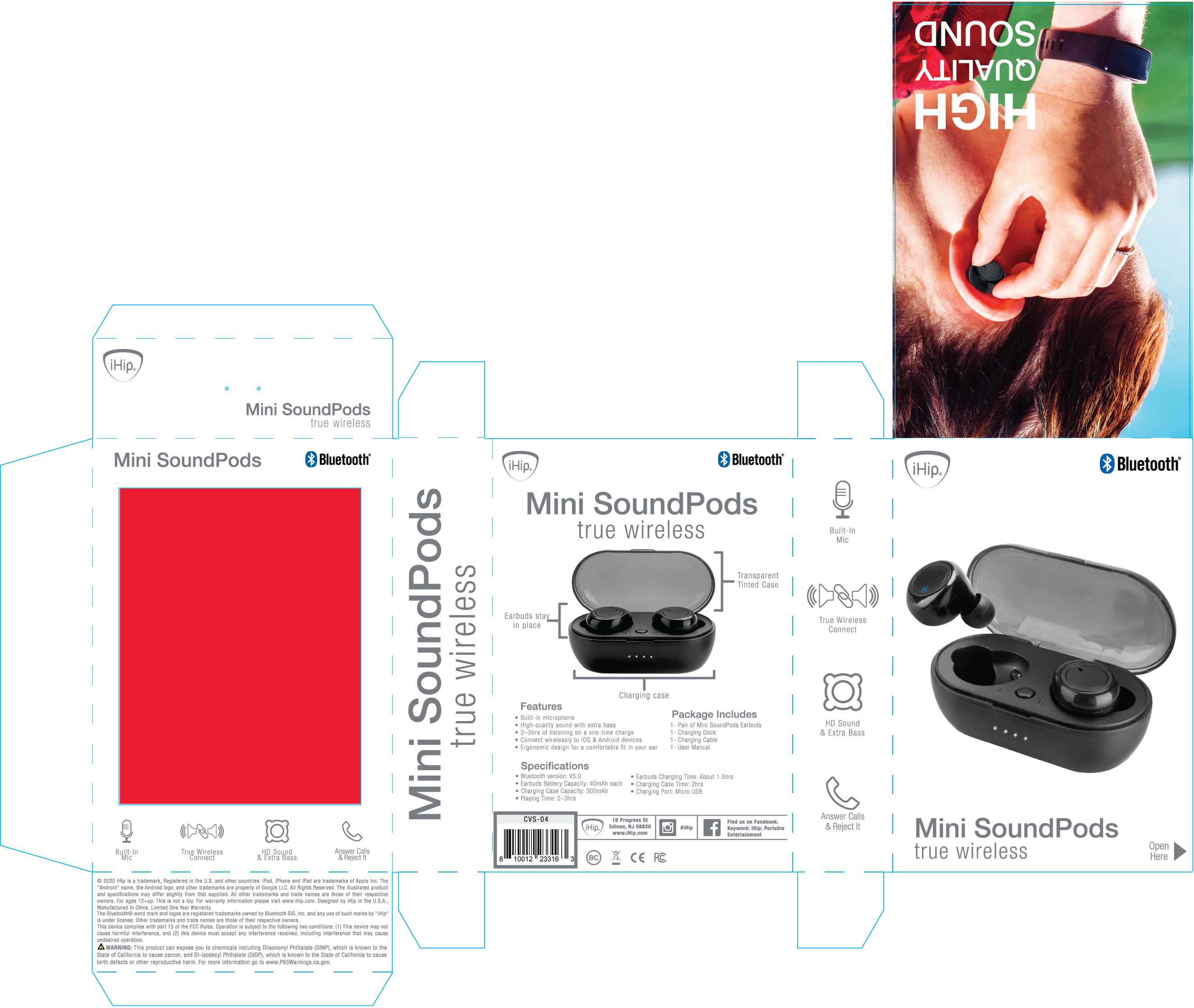 iHip SoundPods True Wireless